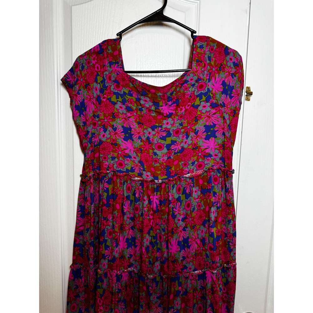 ‼️SALE‼️ Natural Life Berkley Boho Floral Dress Womens Medium - Picture 3 of 6